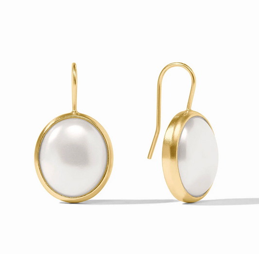 Laguna Stone Earring-Pearl-OS