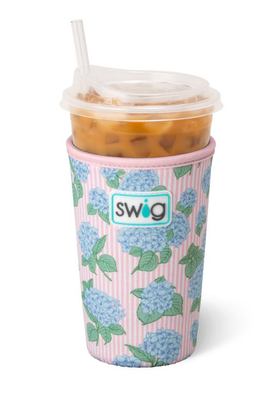 Hydrangeas Iced Cup Coolie (Medium)