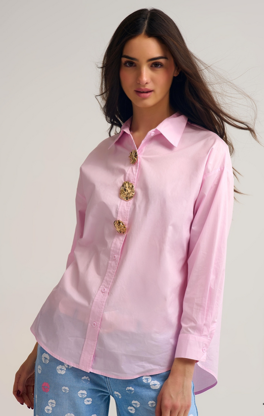 Relaxed poplin Cotton Shirt