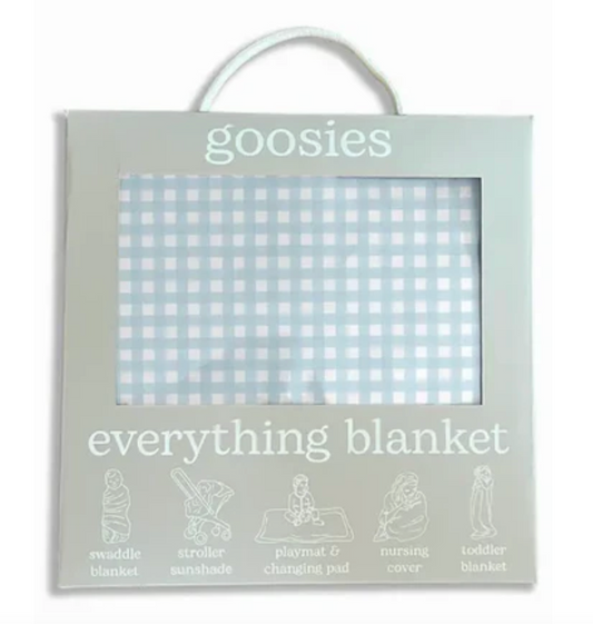EVERYTHING BLANKET- GINGHAM  COTTAGE BLUE