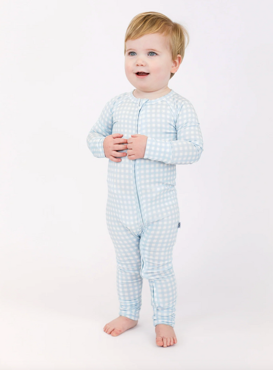 LS ZIP PJ-GINGHAM COTTAGE BLUE
