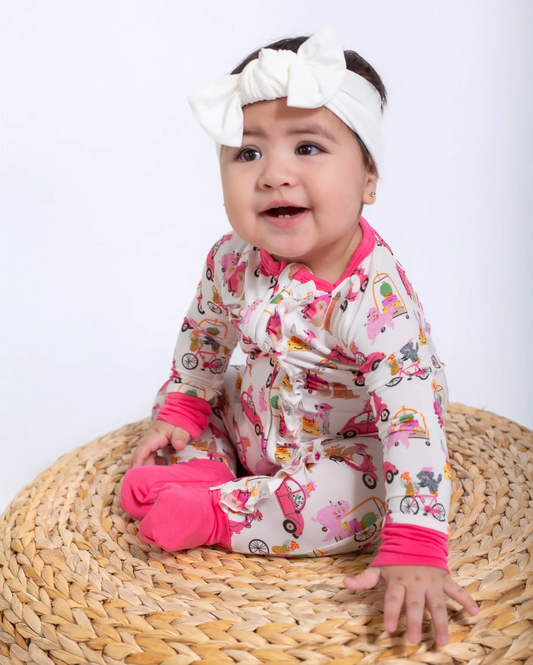 LS ZIP PJ- PUPPY CHIC