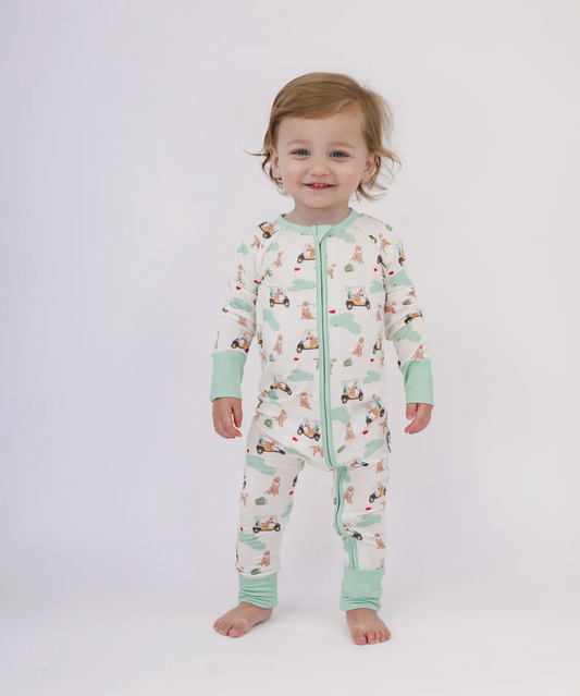 LS ZIP PJ- BARKS & BIRDIES