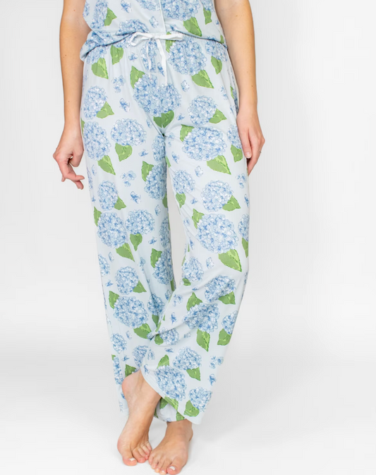 Hydrangea Sleep Pants   Illusion/Blue/Green   Medium