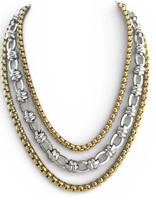CARLA 2TONE NECKLACE