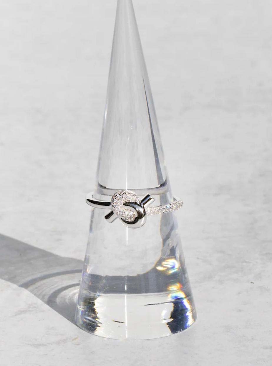 LOVE KNOT RING-SILVER