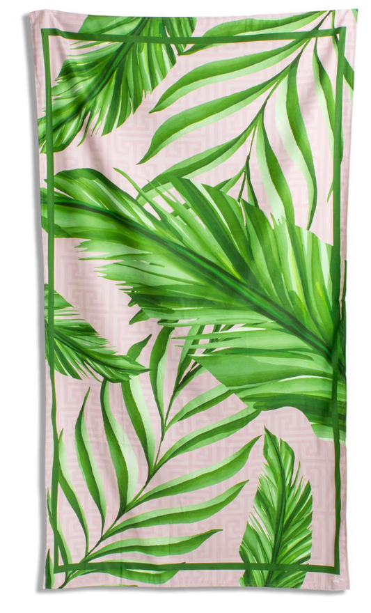 Copacabana Giant Beach Towel    Pink/Green    40x70