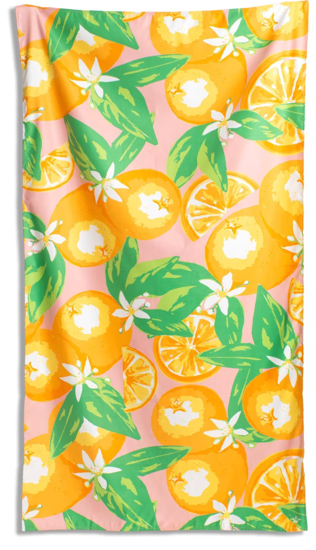 Orange Grove Giant Beach Towel    Pink/Orange    40x70