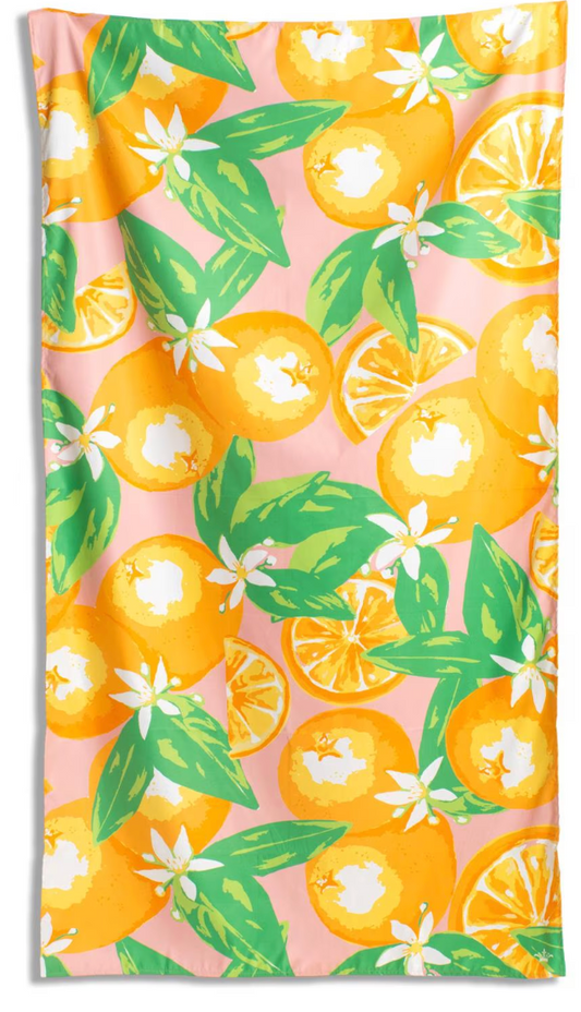Orange Grove Giant Beach Towel    Pink/Orange    40x70