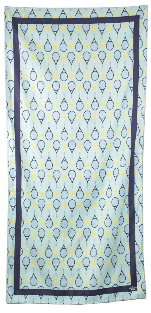 Tennis Club Beach Towel   Sky/Multi   34x70