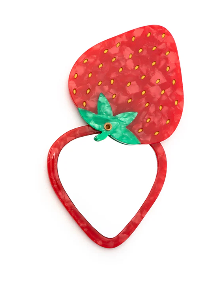 STRAWBERRY COMPACT MIRROR