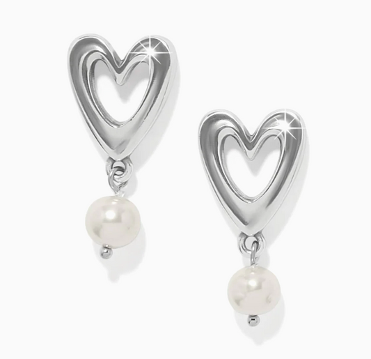 Cascade Open Heart Pearl Post