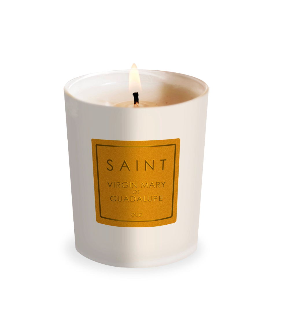 MARY WHITE, Small Votive SAINT CANDLES