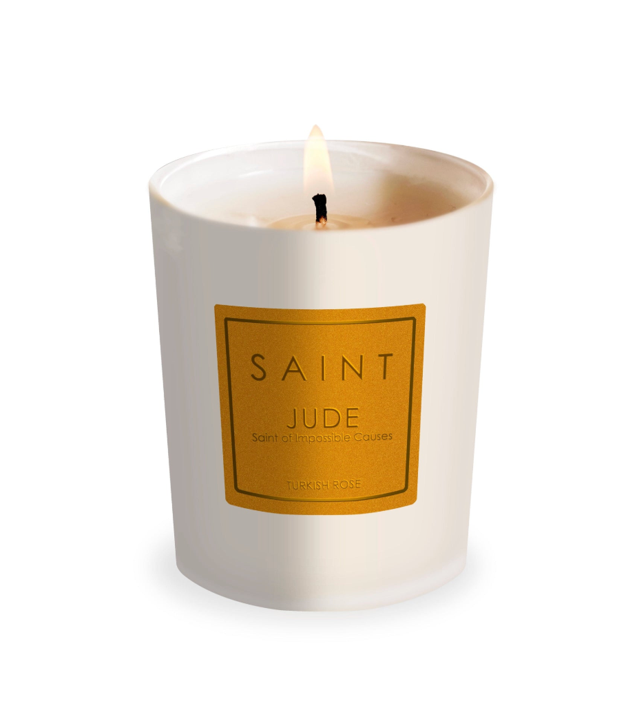 JUDE WHITE, Small Votive SAINT CANDLES