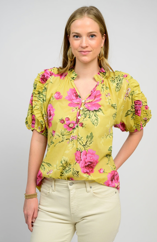 RUFFLES AND ROSES TOP