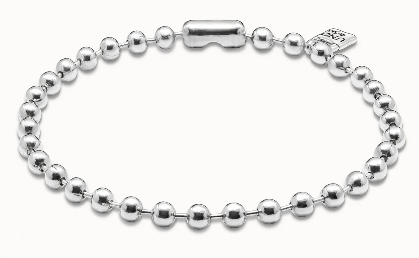 Sterling silver-plated bead necklace