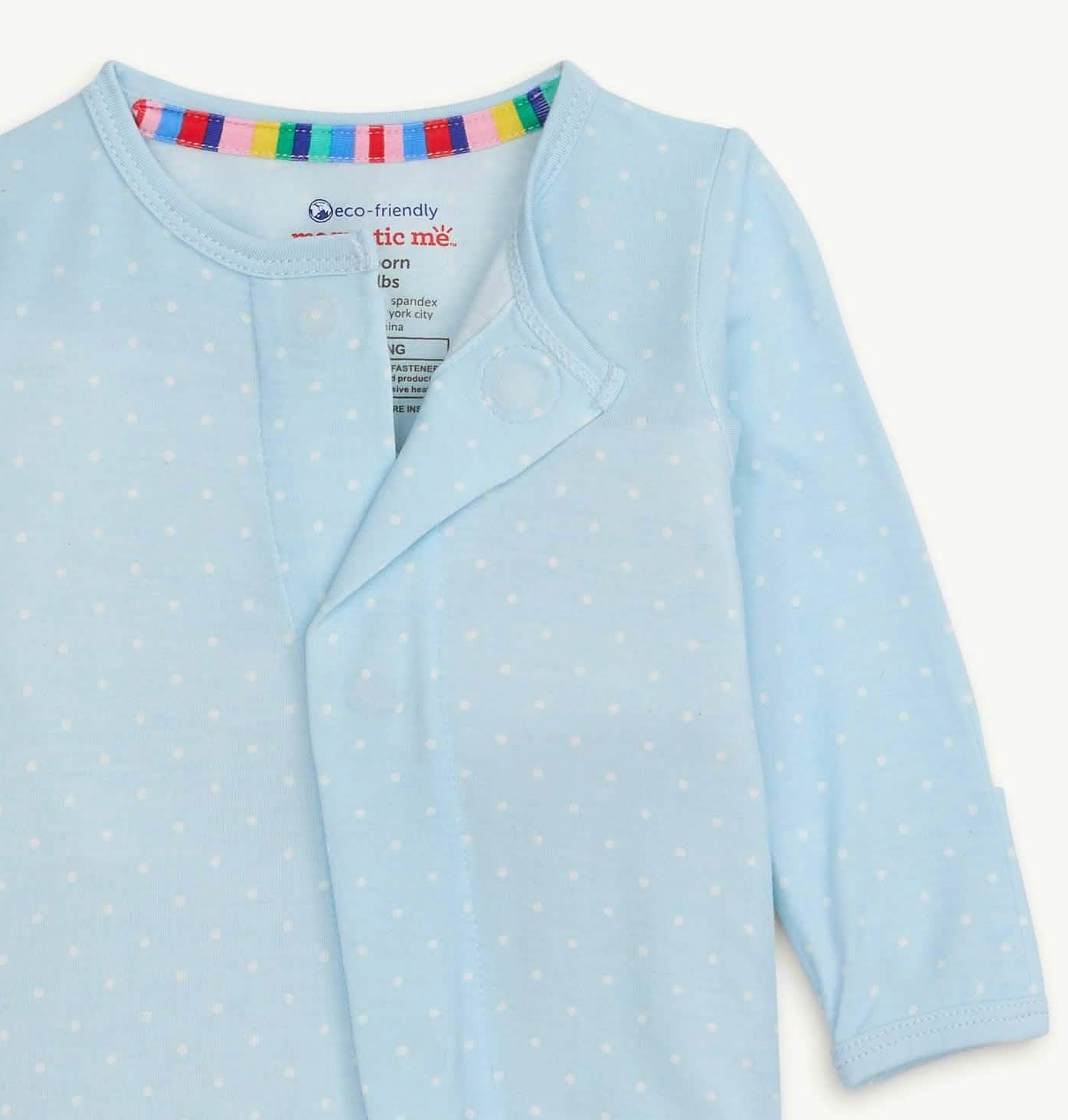 PIN DOT BLUE FOOTIE