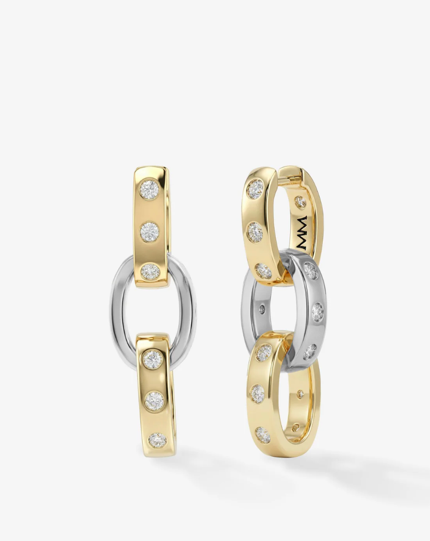 Ashley Chain Convertible Earring-Mixed