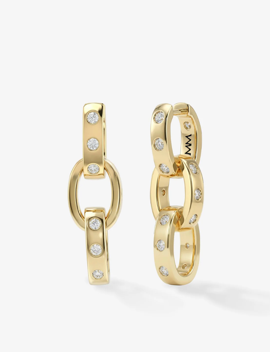 Ashley Chain Convertible Earring-Gold