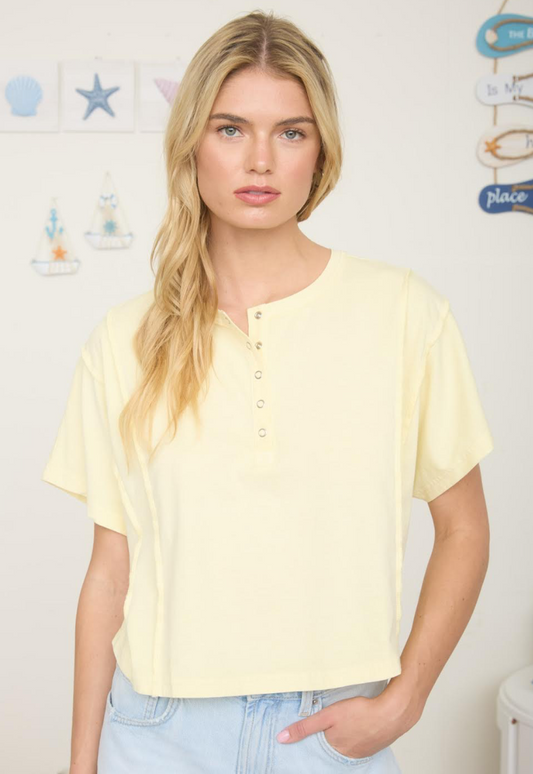 BOXY HENLEY TOP