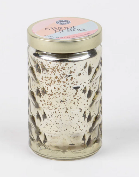 SWEET GRACE GLASS JAR VOTIVE #022