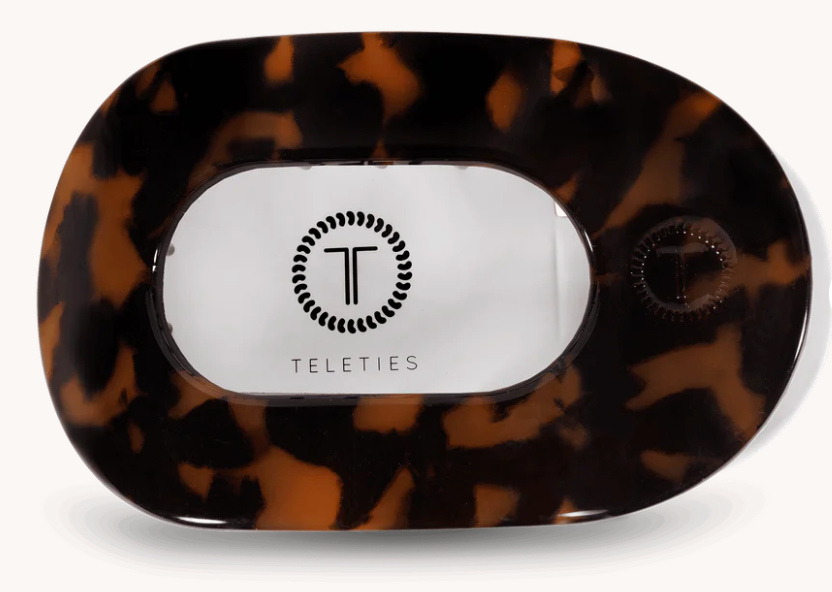 Tortoise Large Flat Round Clip