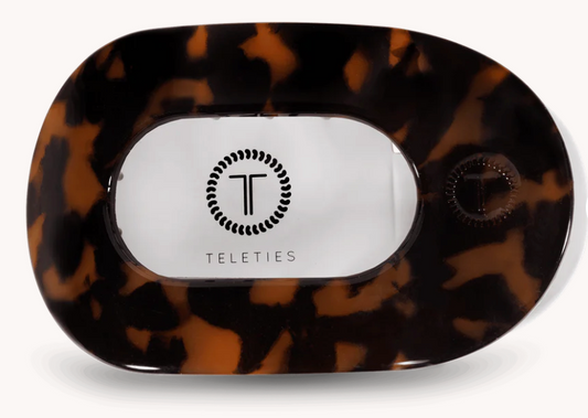Tortoise Large Flat Round Clip