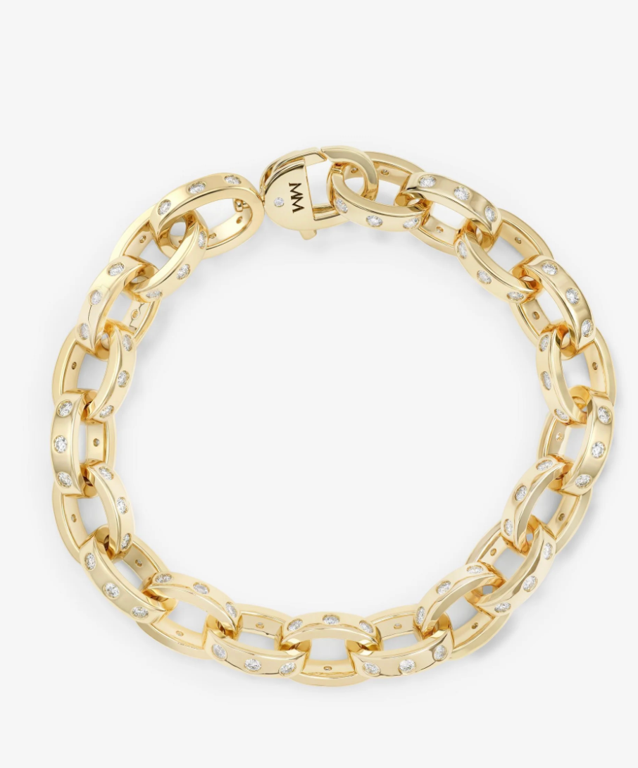 Ashley Chain Link Bracelet 9mm-Gold