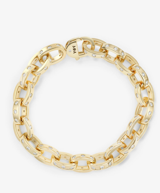 Ashley Chain Link Bracelet 9mm-Gold