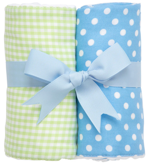 Alligator Set of Two Burps, Blue