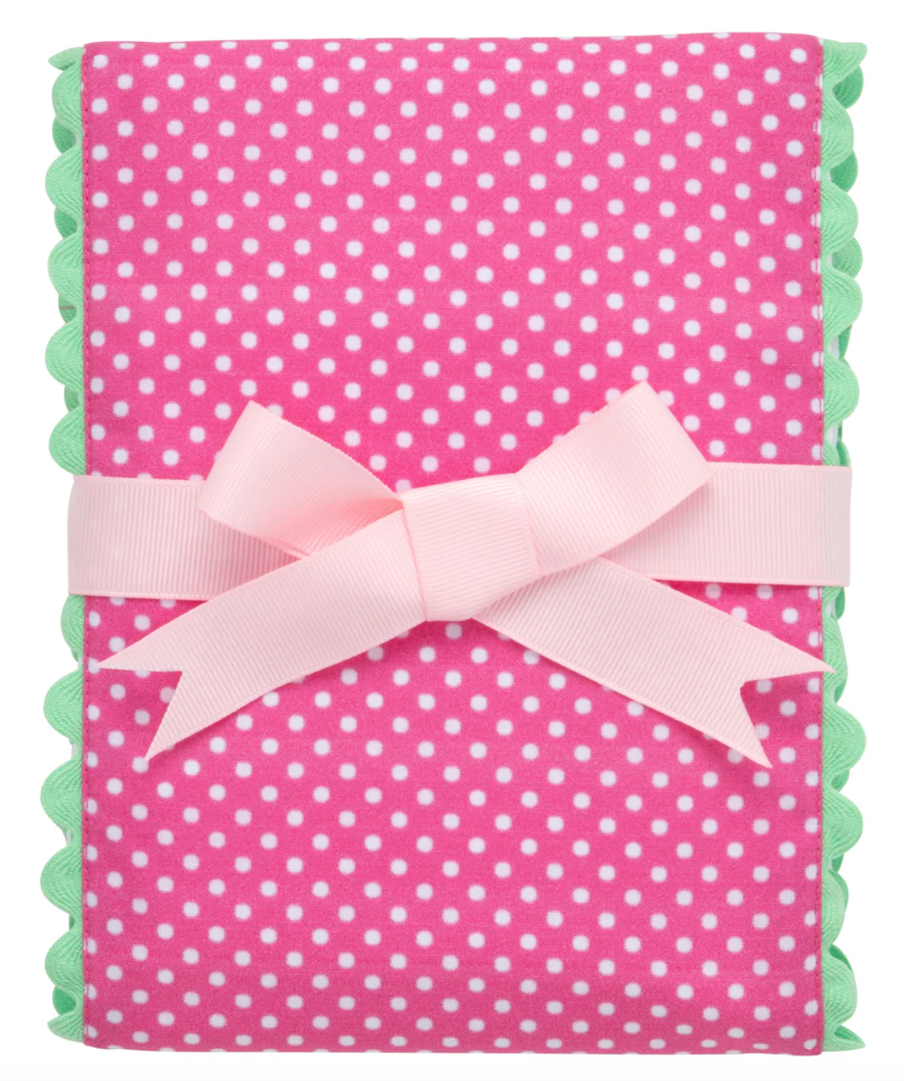 Alligator Fancy Fabric Burp, Pink
