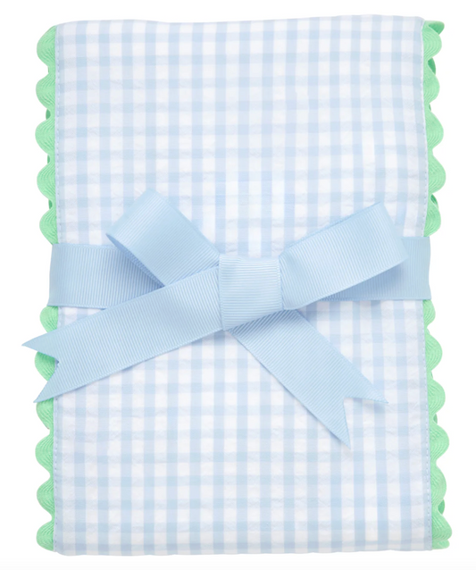 TRAIN FANCY FABRIC BURP