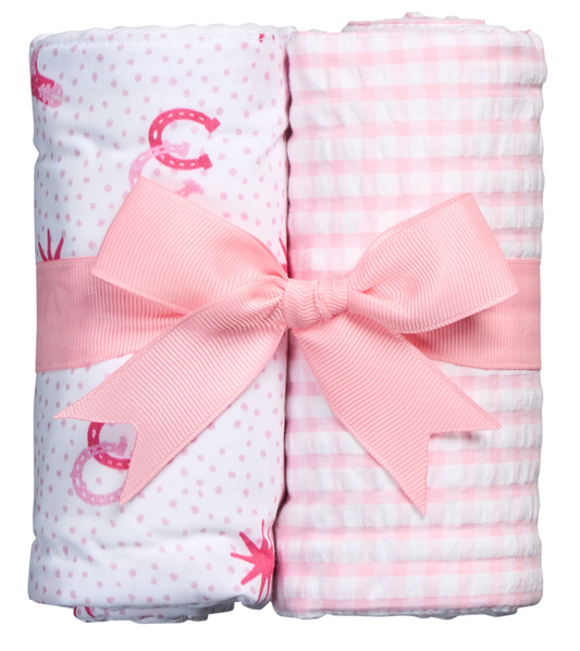 Cowgirl Set of Two Burps, Pink