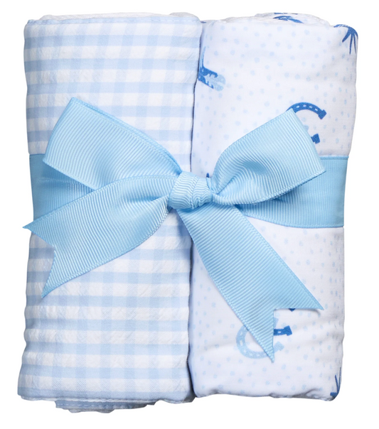 Cowboy Set of Two Burps, Blue