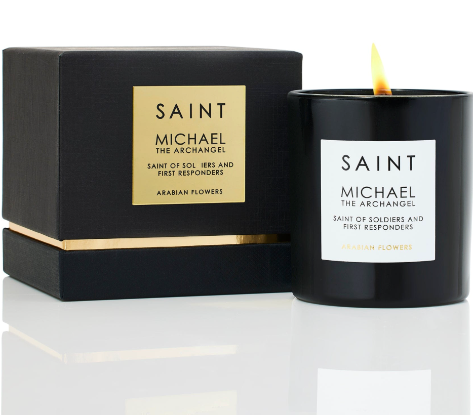 SAINT MICHAEL THE ARCHANGEL, 11 OZ SAINT CANDLE (8 OZ FILL)