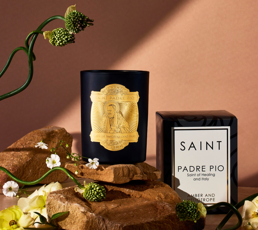PADRE PIO, 14 OZ SPECIAL EDITION CANDLE (10.5 OZ FILL)
