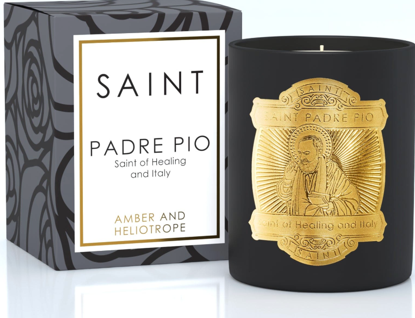 PADRE PIO, 14 OZ SPECIAL EDITION CANDLE (10.5 OZ FILL)