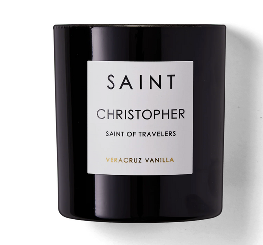 SAINT CHRISTOPHER, 11 OZ SAINT CANDLE (8 OZ FILL)