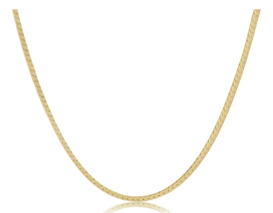 15" Choker Herringbone Chain - Gold