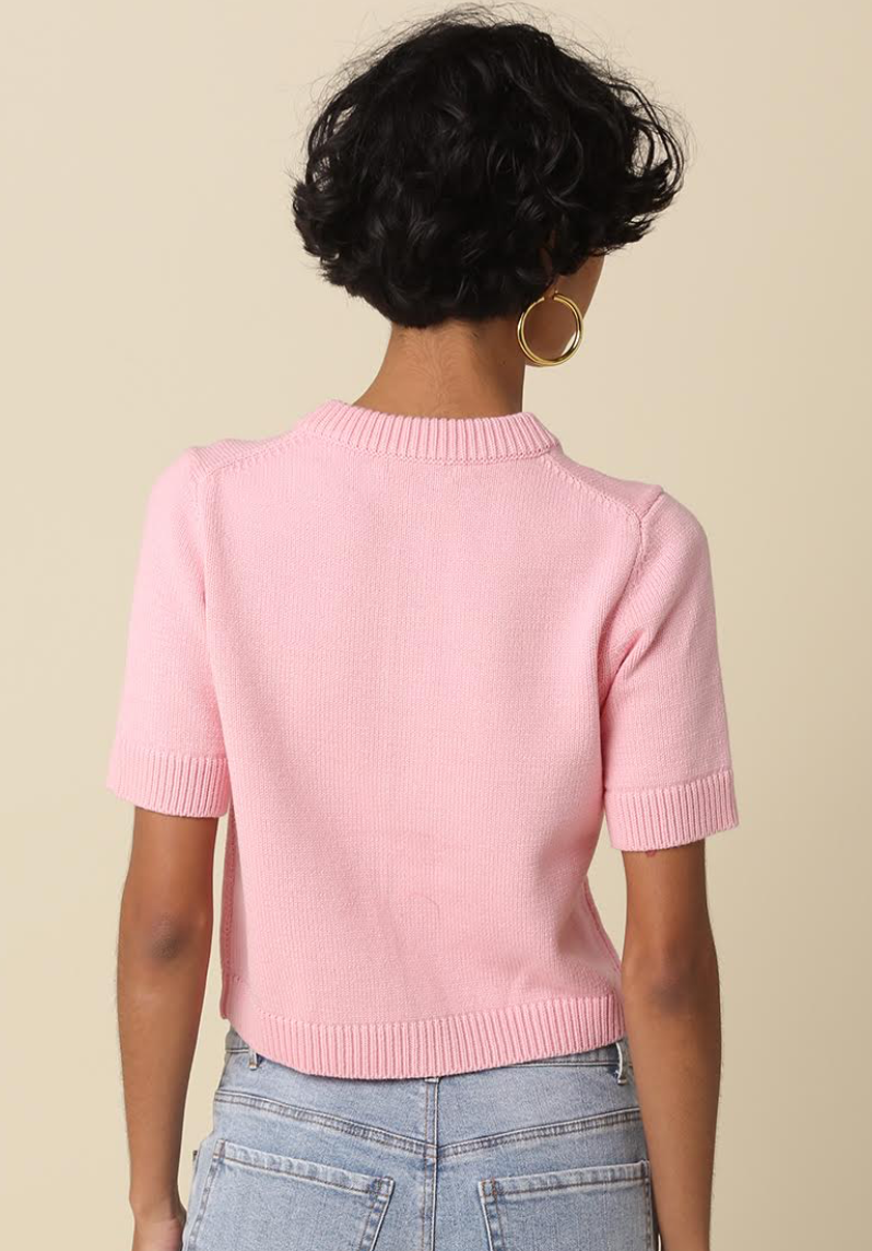 IVY SHORT SLEEVE SWEATER CARDIGAN