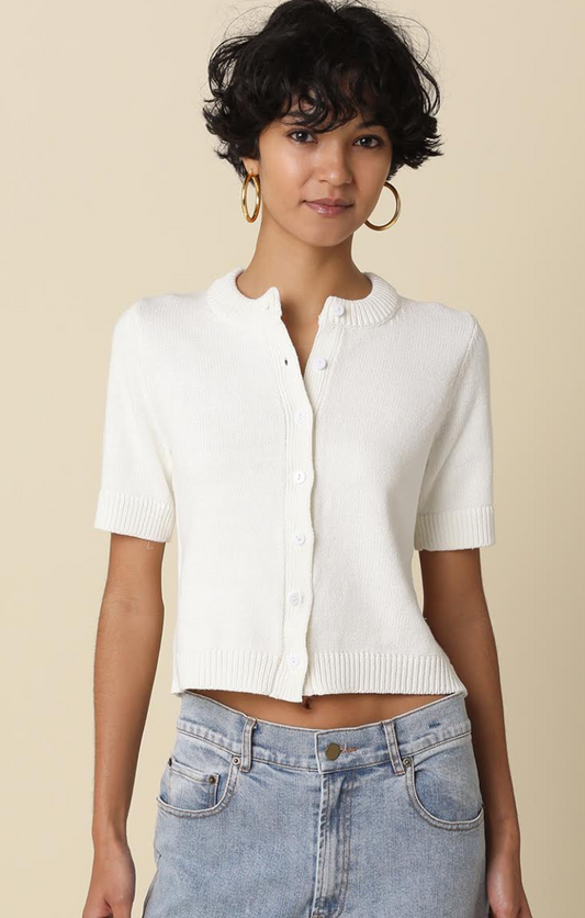 IVY SHORT SLEEVE SWEATER CARDIGAN