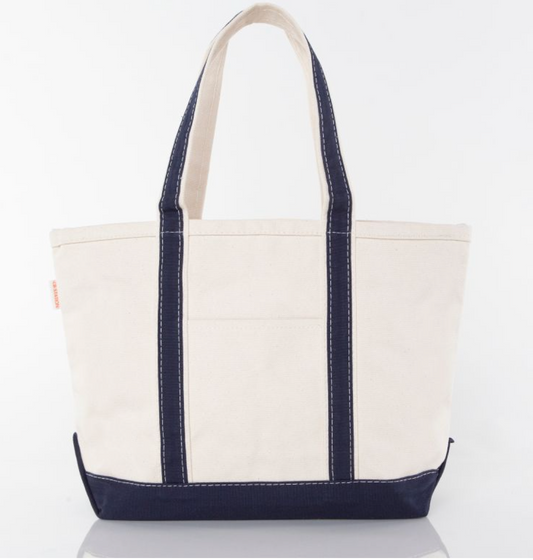 Personalized Medium Classic  Tote Navy