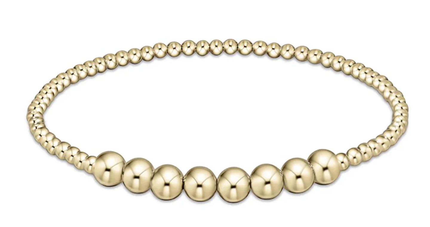 Classic Gold Beaded Bliss 2.5mm Bead Bracelet - 5mm Gold