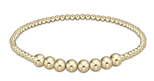 Classic Gold Beaded Bliss 2.5mm Bead Bracelet - 5mm Gold