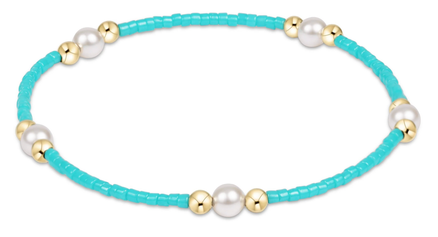 Hope Purpose Pearl Bracelet - Turquoise