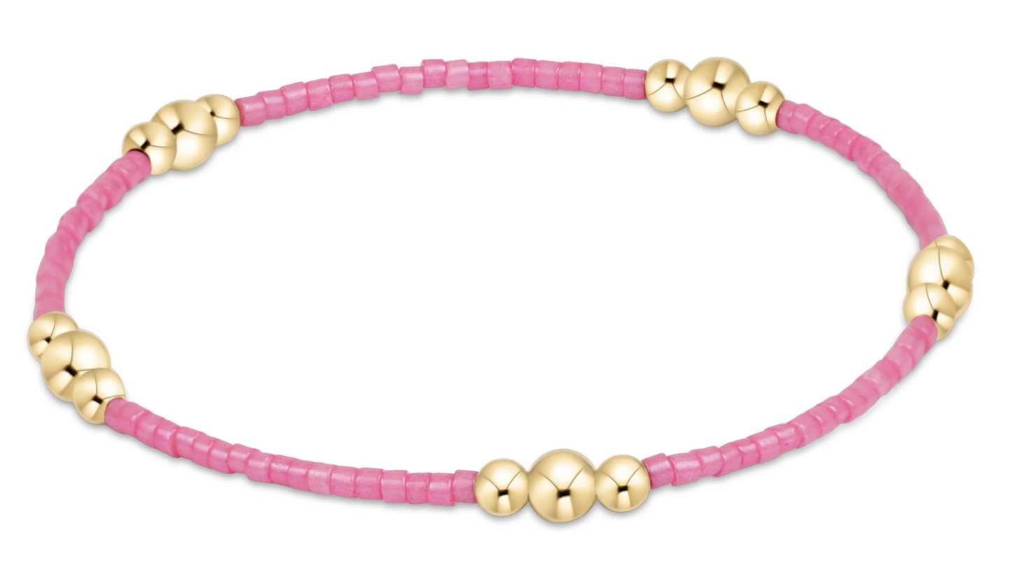Hope Purpose Gold Bracelet - Bubblegum
