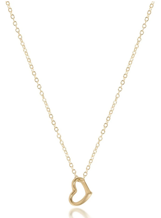 egirl 14" Necklace Gold - Love Small Gold Charm