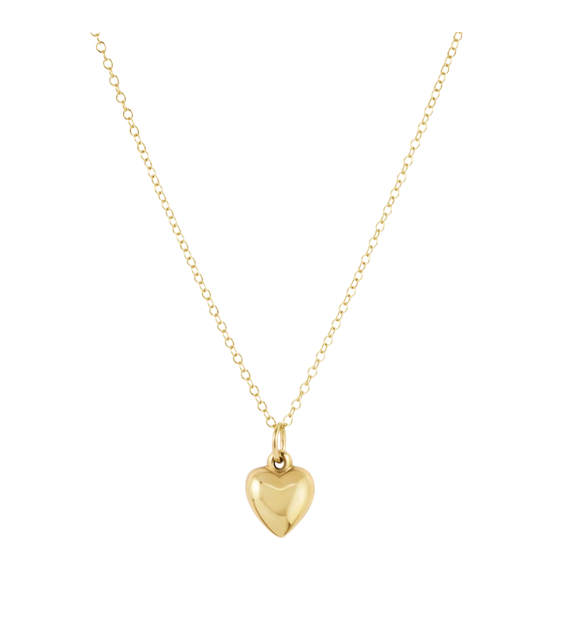 16" Necklace Gold - Love Plush Small Gold Charm