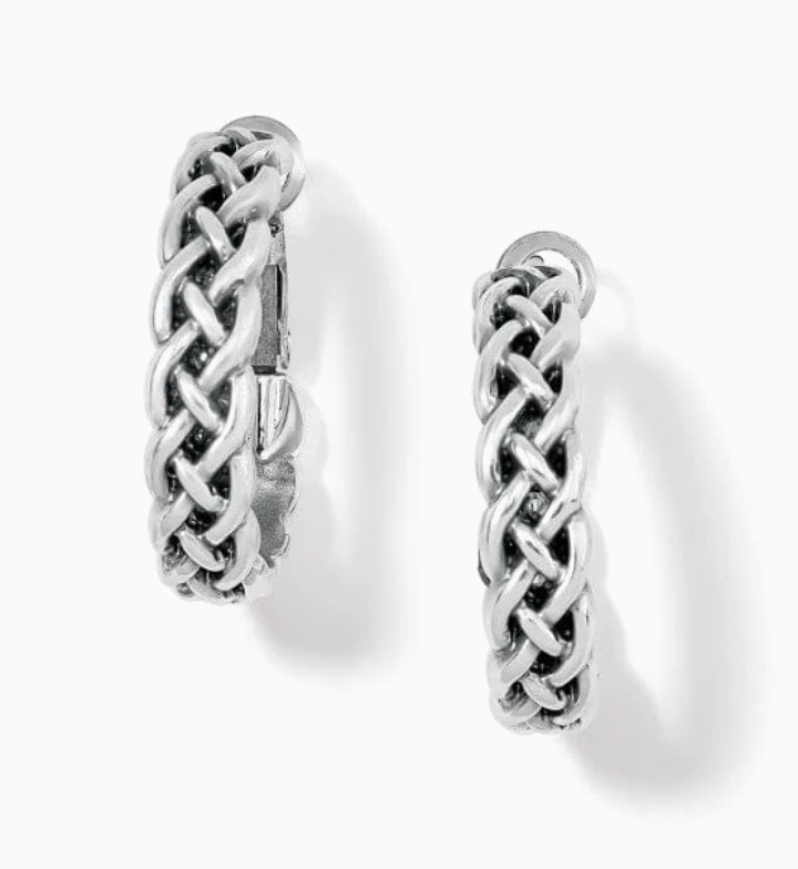 Interlok Braid Small Hoop Earr