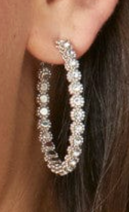 Twinkle Splendor Medium Hoop Earrings